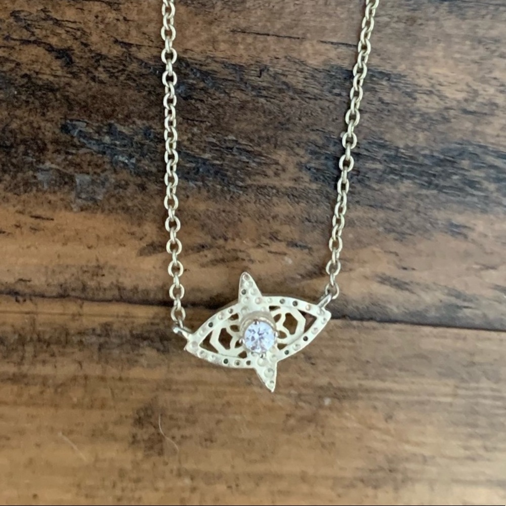 NWOT - Kendra Scott Gold Diamond Chain Necklace